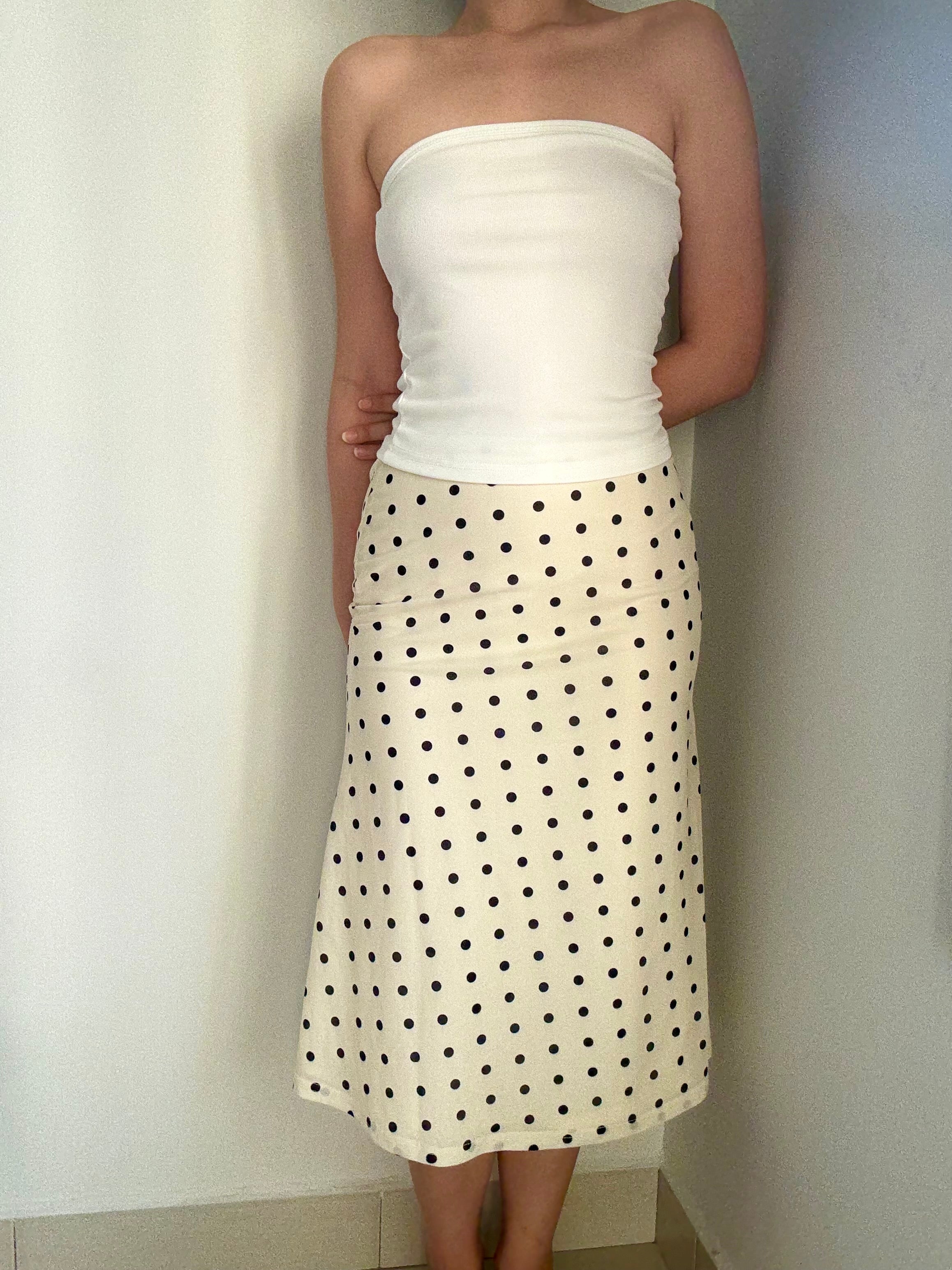 Luna Polka Midi Skirt
