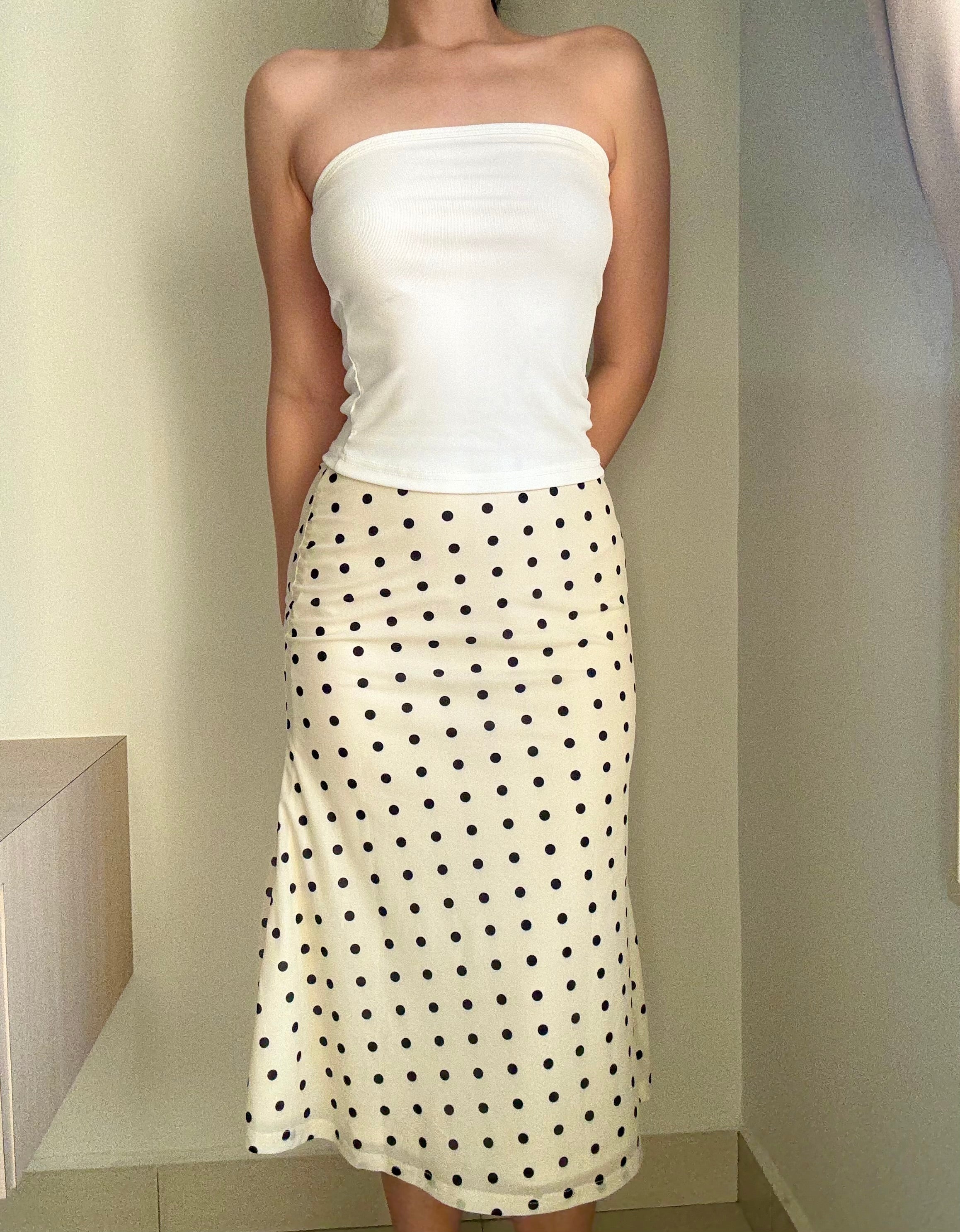 Luna Polka Midi Skirt