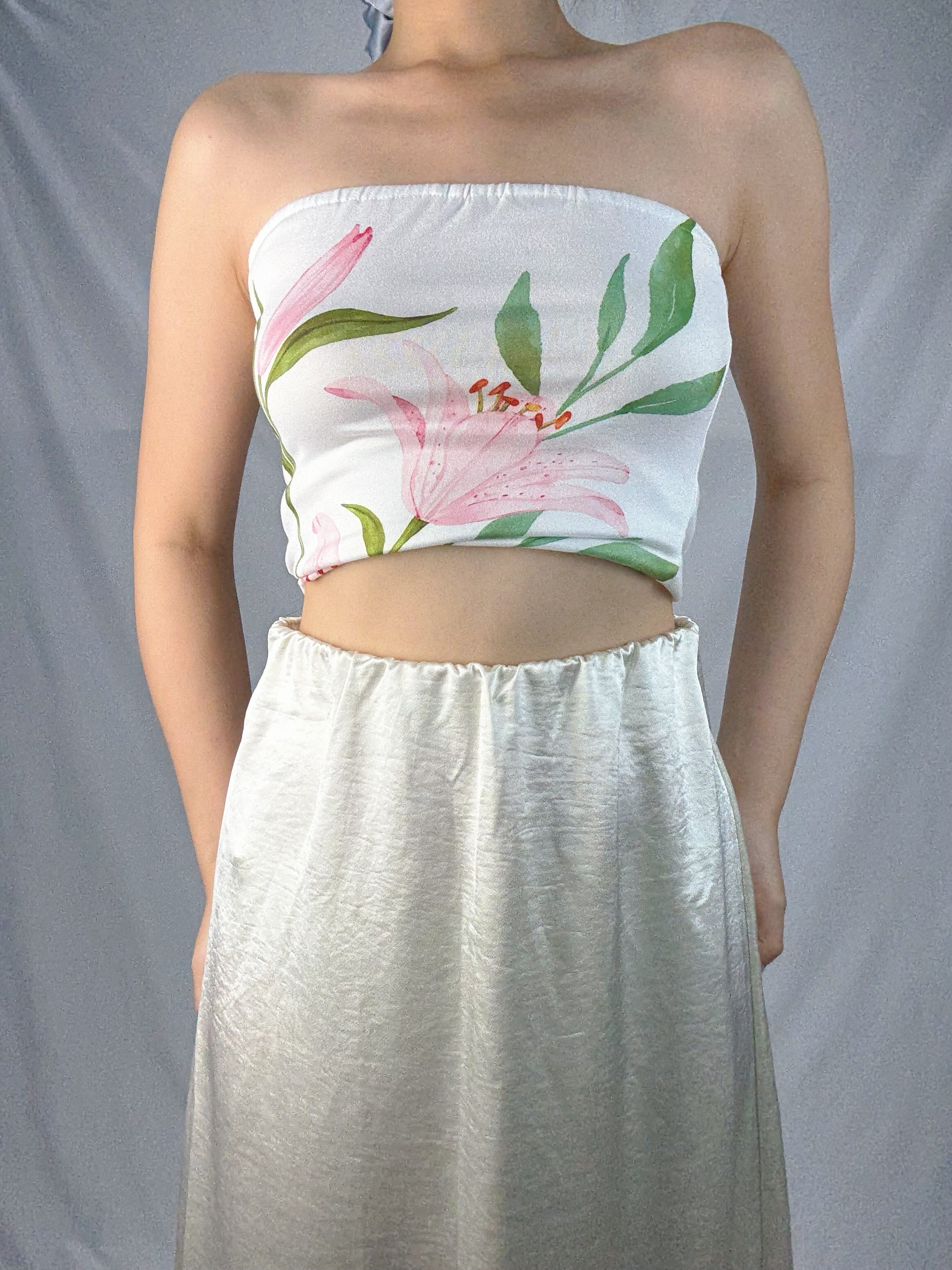 Moonlit Satin Skirt