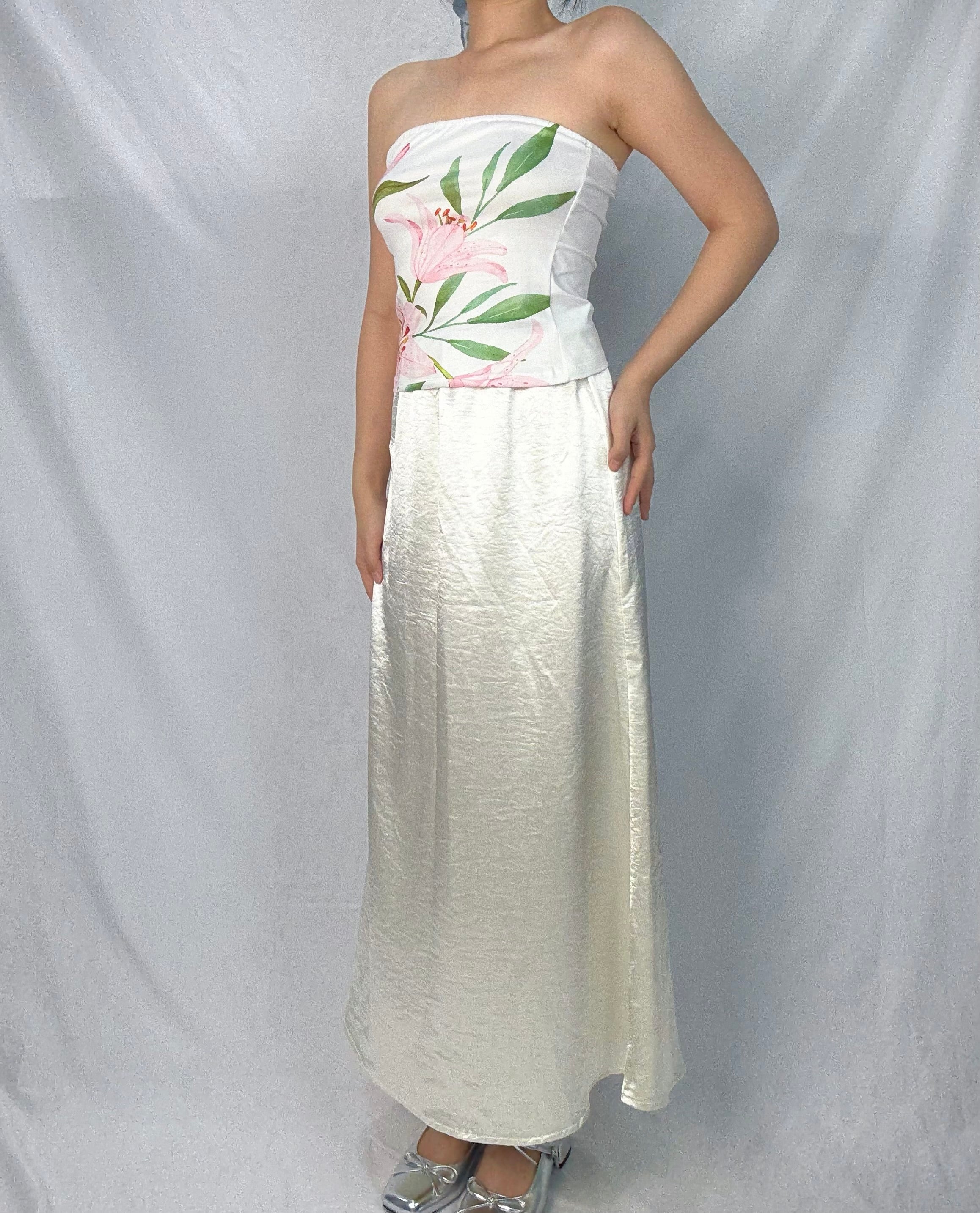 Moonlit Satin Skirt
