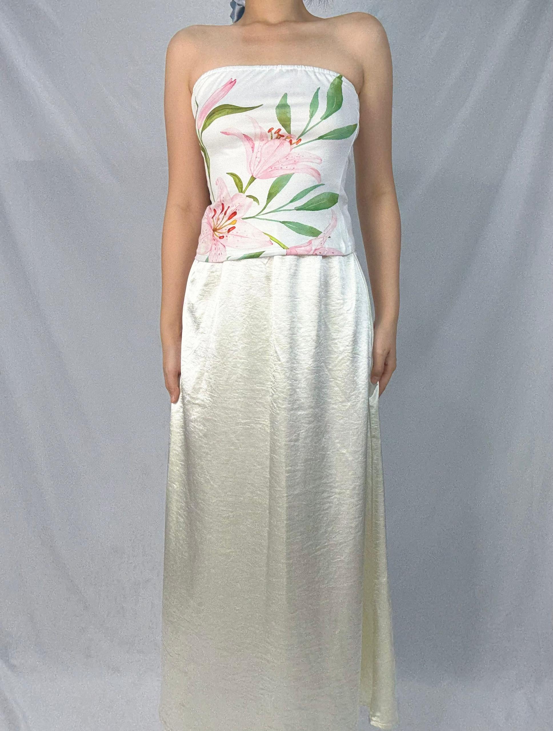 Moonlit Satin Skirt